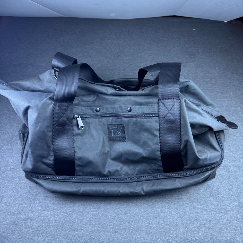 LO & SONS Catalina Day Tote Weekender Shoulder Bag Carry On‎ Black Travel Gym